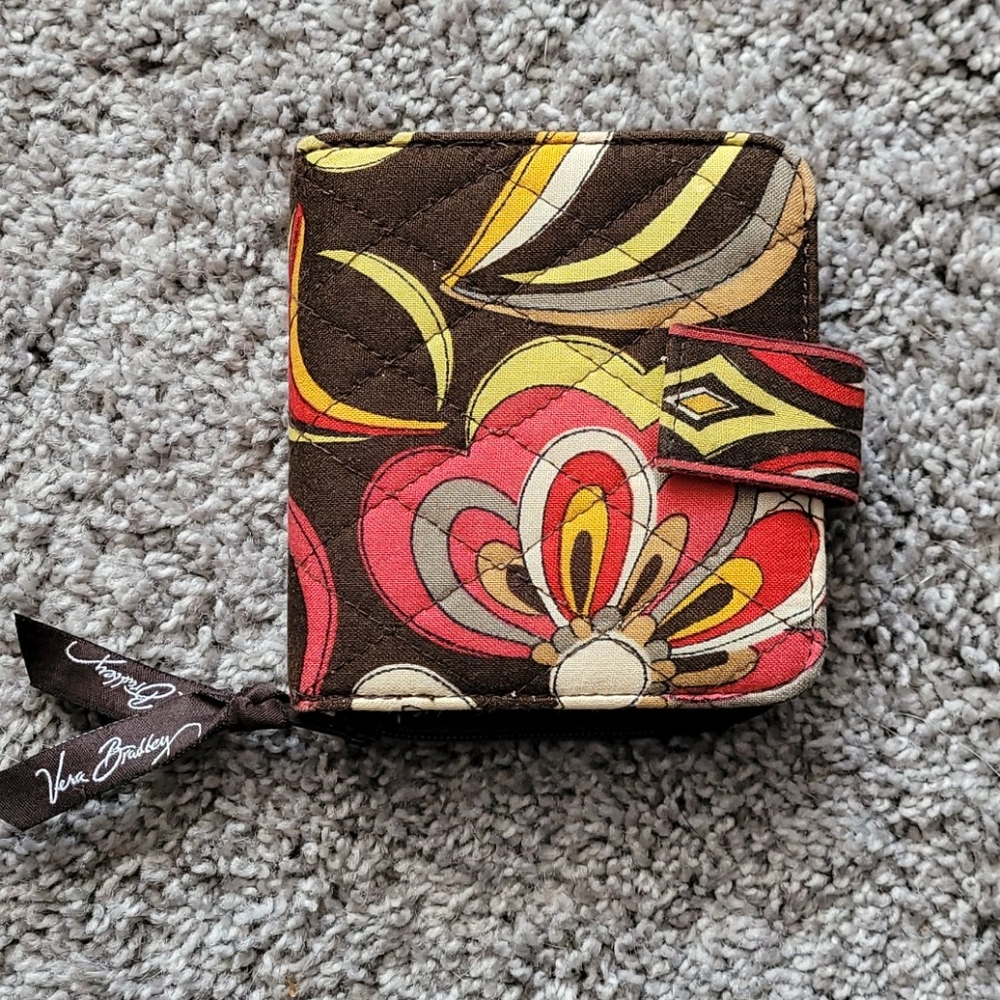 Brown Floral Wallet
